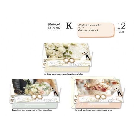 AUGURICARD NOZZE P/SOLDI FEDI ORO 3sogg [NO9916-00.jpg]