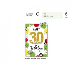 AUGURICARD COMPLEANNO 30 ANNI PALLONCINI [NU9027-00.jpg]