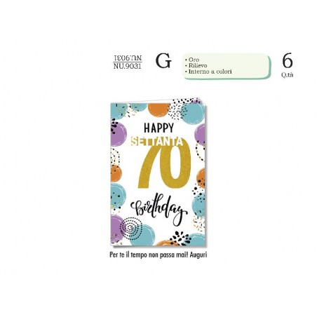 AUGURICARD COMPLEANNO 70 ANNI PALLONCINI [NU9031-00.jpg]