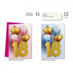 AUGURICARD 18 ANNI PALLONCINI/STELLE [NU9842-00.jpg]