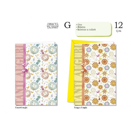 AUGURICARD FEMMINILE FLOWERS/PARFUM [TA9987-00.jpg]