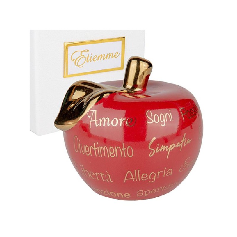 MELA ROSSA CON FRASI d20h20cm [0170320-00.jpg]