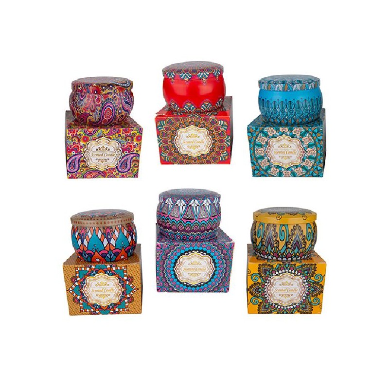 MOSAICO CANDELA METAL d8cm 6 SOGGETTI [0170324-00.jpg]