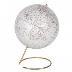 MAPPAMONDO BIANCO E ORO d21h29cm [0170327-00.jpg]