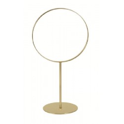STRUTTURA CERCHIO ORO DA APPOGGIO d40h75cm [0200106-00.jpg]