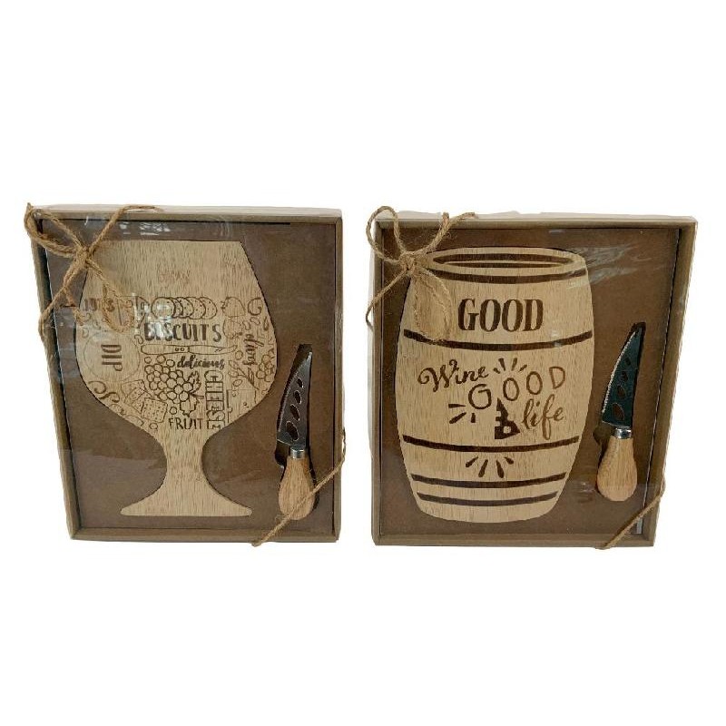 TAGLIERE IN BAMBOO CON UTENSILE APERITIVO cm26x23h2 [9020034-00.jpg]