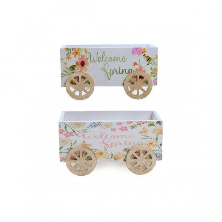 CARRETTO BIANCO IN LEGNO CON DECORI MISURA cm20x10h11 [9020047-00.jpg]