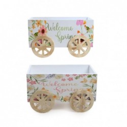 CARRETTO BIANCO IN LEGNO CON DECORI MISURA cm28x14h16,5 [9020050-00.jpg]