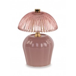 LAMPADA VETRO ROSA h.15cm...