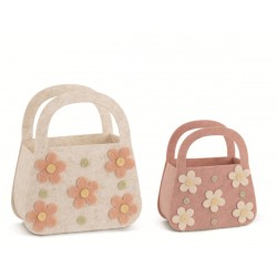 SET 2 BORSETTE ROSA/BIANCA...