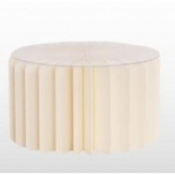 BASE DRITTA IN CARTA AVORIO cm30h20 CON PIANO APPOGGIO RIGIDO TRASPAENTE [0146039-00.jpg]