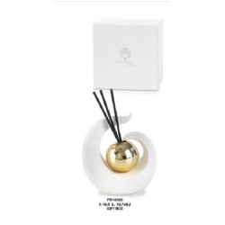 ---DIFFUSORE PORCELLANA SFERA ORO 10cm COMPLETO DI SCATOLA [0145005-00.jpg]