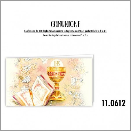 BOMBONIERE COMUNIONE ORO A/4 100pz [2231204-00.jpg]