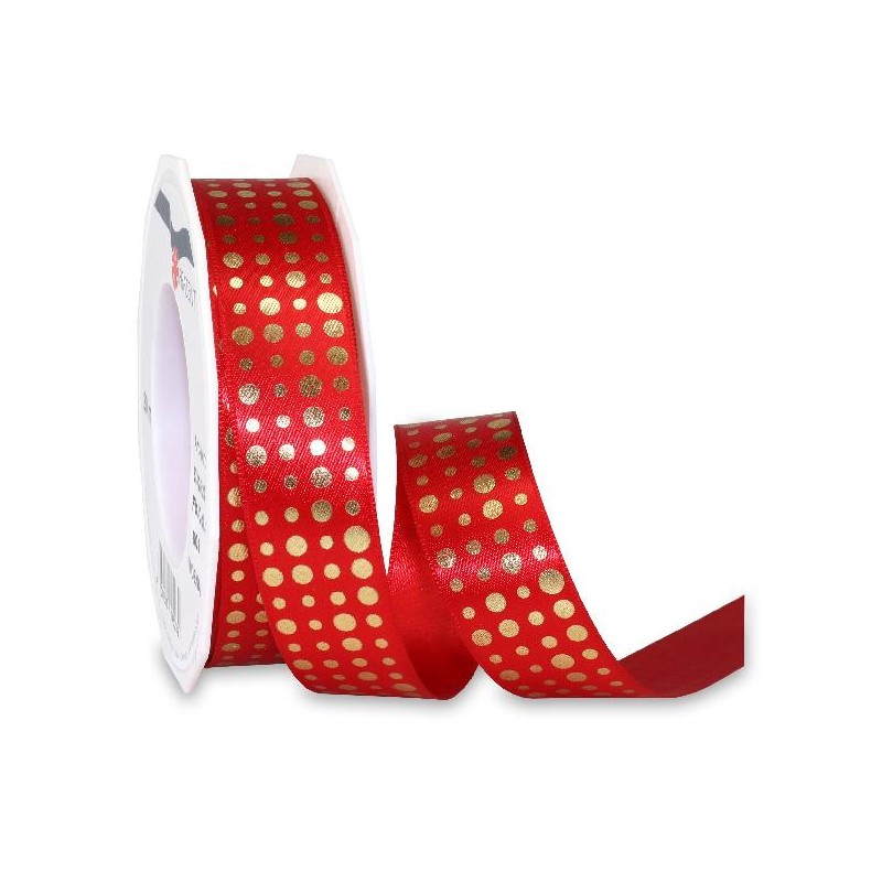 NASTRO NATALE 25x20mt ROSSO POIS ORO [2706780-00.jpg]