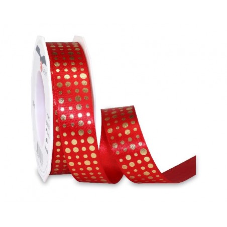 NASTRO NATALE 25x20mt ROSSO POIS ORO [2706780-00.jpg]