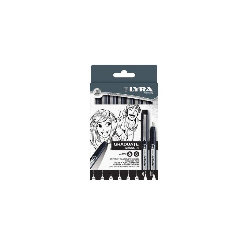 LYRA GRADUATE MANGA PEN 8pz Ass. [FILAL6781080-00.jpg]