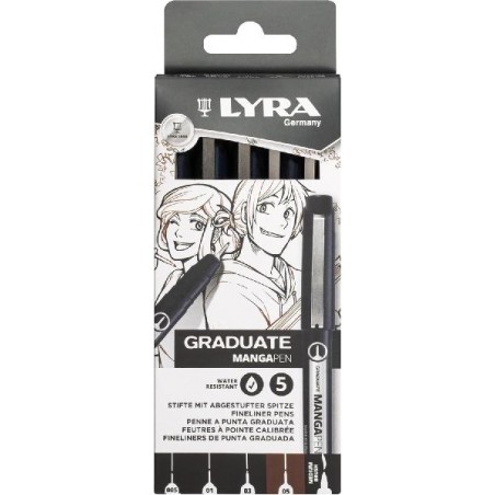 LYRA GRADUATE MANGA PEN 5pz Ass. [FILAL6781050-00.jpg]