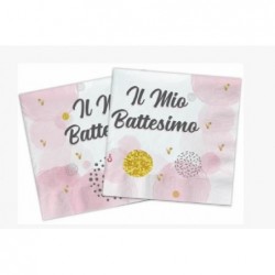 TOVAGLIOLI 33x33 BATTESIMO ROSA 20pz [8840054-00.jpg]