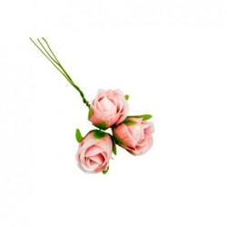 APPLICAZIONE ROSELLINA 2,5cm ROSA ANTICO [0130501-00.jpg]