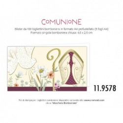 BOMBONIERE CRESIMA CAPPELLO A/4 100pz [2231205-00.jpg]