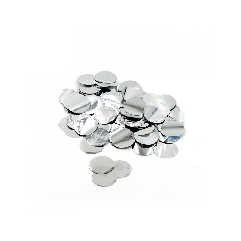 CORIANDOLI/CONFETTI 2,3cm 15gr ARGENTO