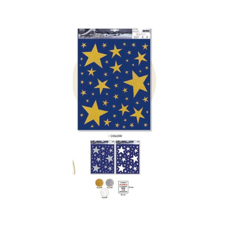---VETROFANIA STELLE GLITTER 42x30 3sogg [9012224-00.jpg]