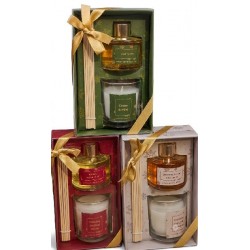 SET CANDELA PROFUMATA 120g E DIFFUSORE DUFFUSORE NATALE 100ml C/SCATOLA REGALO [9010505-00.jpg]