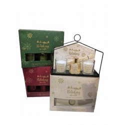 SET 2 CANDELE PROFUMATE DA50g CADAUNA E DUFFUSORE NATALE 50ml IN SCATOLA REGALO [9010501-00.jpg]