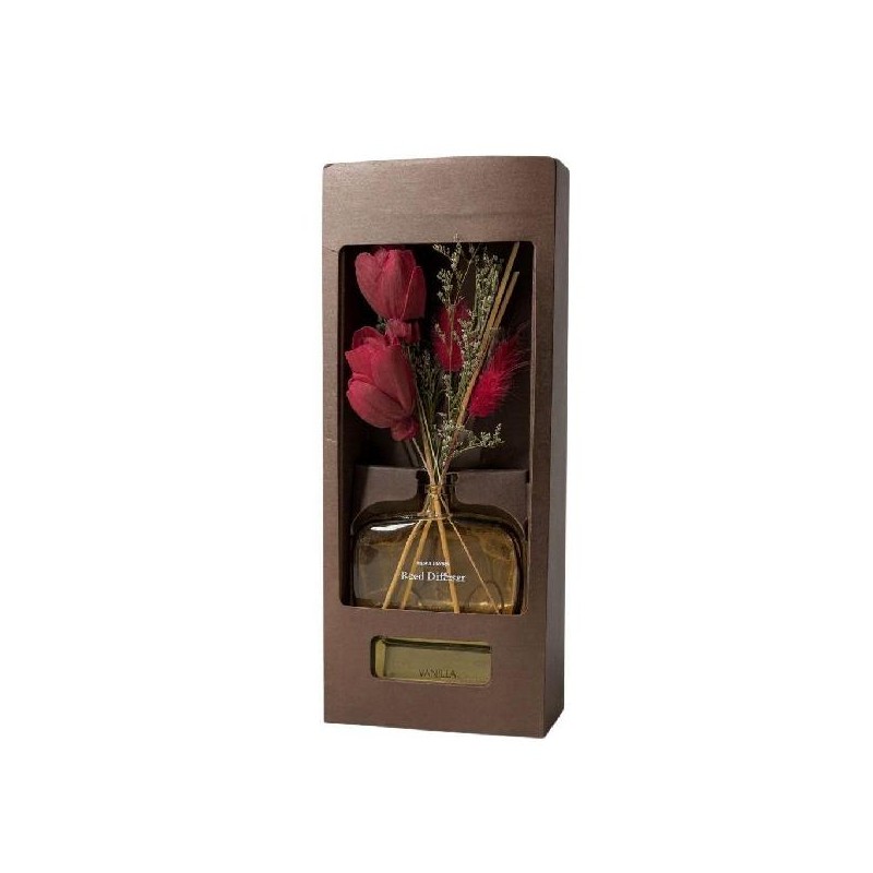 DIFFUSSORE ESSENZA BACCHETTI FIORE 100ml VANIGLIA/ARANCIA CANNELLA h26cm [9010006-00.jpg]