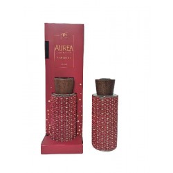 DIFFUSORE STRASS ROSSO 200ml h41cm LAVANDA BIANCA-SETA CASHEMERE-ROSA [9010013-00.jpg]