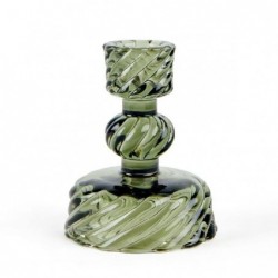 PORTACANDELA VERDE d8h10cm PER CANDELA STELO O TEALIGHT [9010195-00.jpg]