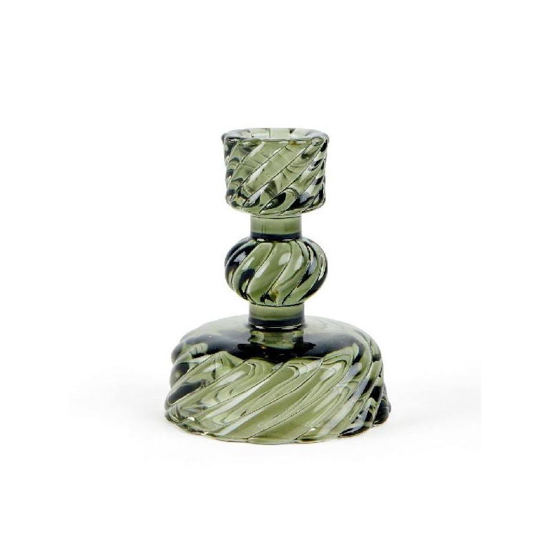 PORTACANDELA VERDE d8h10cm PER CANDELA STELO O TEALIGHT [9010195-00.jpg]