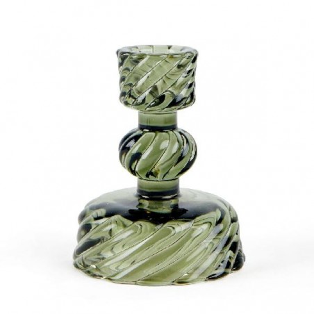 PORTACANDELA VERDE d8h10cm PER CANDELA STELO O TEALIGHT [9010195-00.jpg]