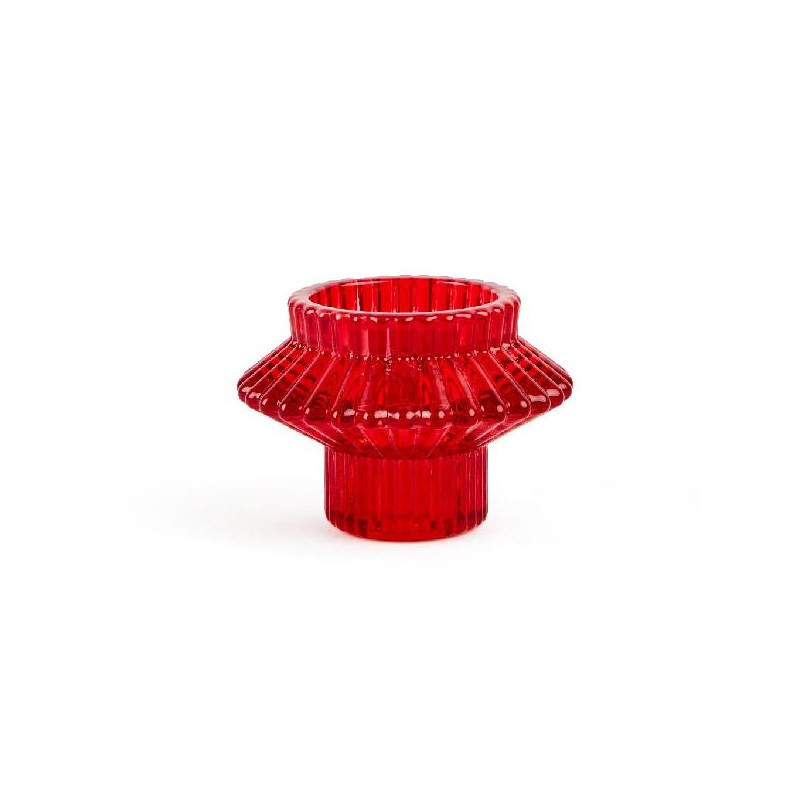PORTACANDELA ROSSO d8h6cm PER CANDELA STELO O TEALIGHT [9010200-00.jpg]