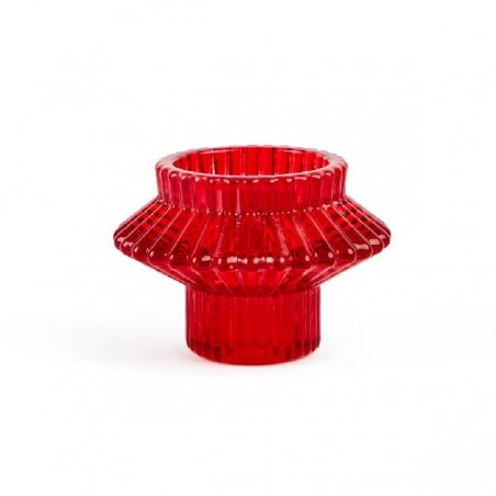 PORTACANDELA ROSSO d8h6cm PER CANDELA STELO O TEALIGHT [9010200-00.jpg]