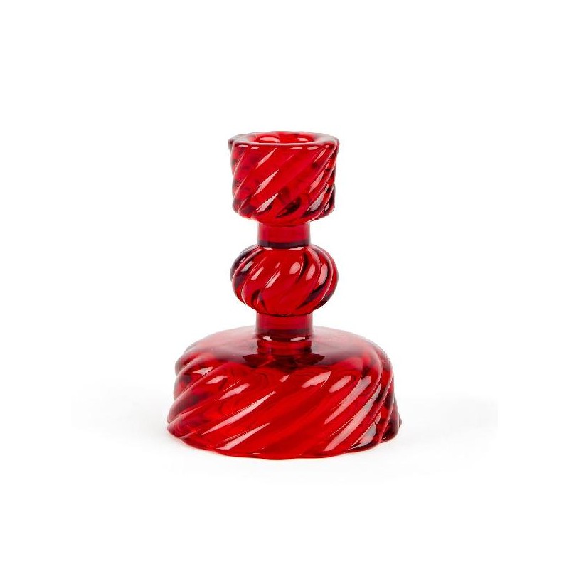 PORTACANDELA ROSSO d8h10cm PER CANDELA STELO O TEALIGHT [9010202-00.jpg]