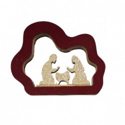 PRESEPE IN LEGNO FLOCCATO cm15h12 [9011216-00.jpg]