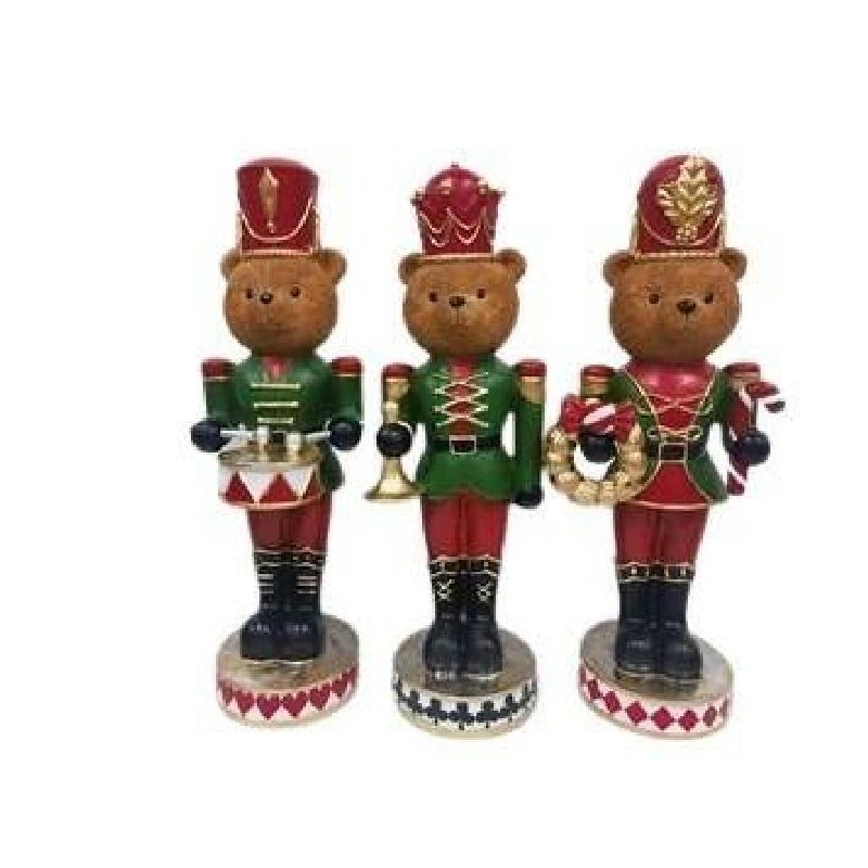 ORSO RESINA d16h45cm 3soggetti NATALE [9011269-00.jpg]