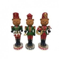 ORSO RESINA d11h32cm 3soggetti NATALE [9011270-00.jpg]