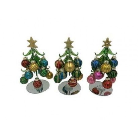 ALBERO DI NATALE CON PALLINE IN VETRO d7h15cm [9011111-00.jpg]