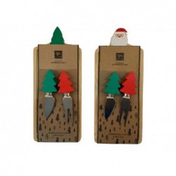 TAGLIERE IN BAMBU'cm28x12 BABBO NATALE E ALBERO CON ACCESSORI APERITIVO [9011712-00.jpg]