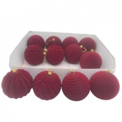 SFERA FLOCCATA ROSSO BORDEAUX d10cm [9011722-00.jpg]