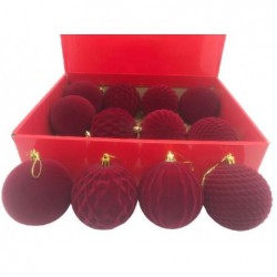 SFERA FLOCCATA ROSSO BORDEAUX d8cm [9011721-00.jpg]