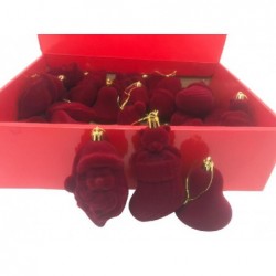 PENDENTE FLOCCATO ROSSO BORDEAUX h10cm MISURE cm6x4x10 [9011724-00.jpg]