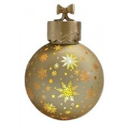 PALLA DI NATALE ROTANTE d27cm ORO SATINATO CON LED [9010038-00.jpg]