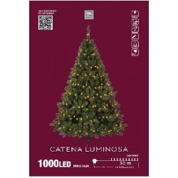 FILO 1000 LUCI LED BIANCO CALDO 8 GIOCHI USO ESTERNO FILO VERDE 30mt+3mt [9901046-00.jpg]