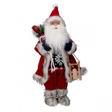 BABBO NATALE IN TESSUTO ROSSO h45cm [9010113-00.jpg]