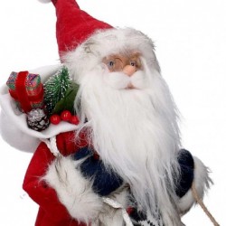BABBO NATALE IN TESSUTO ROSSO h45cm [9010113-20.jpg]
