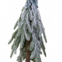 COPPIA ALBERI VERDI INNEVATI cm30h88 [9010160-30.jpg]
