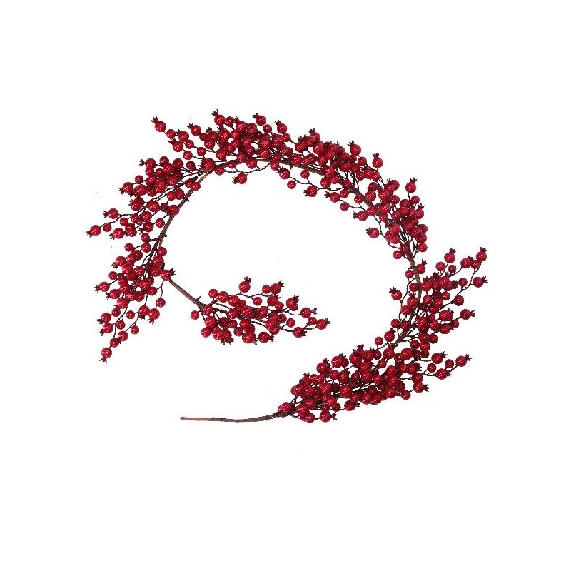 FASCIONE BACCHE ROSSE 180cm [9010106-00.jpg]